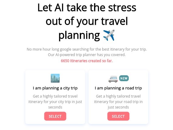 planificador de tus viajes con inteligencia artificial